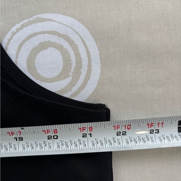 NWT Pretty Garden Top Black Sleeveless with Cream Trim Boho Chic L - Picture 6 of 8